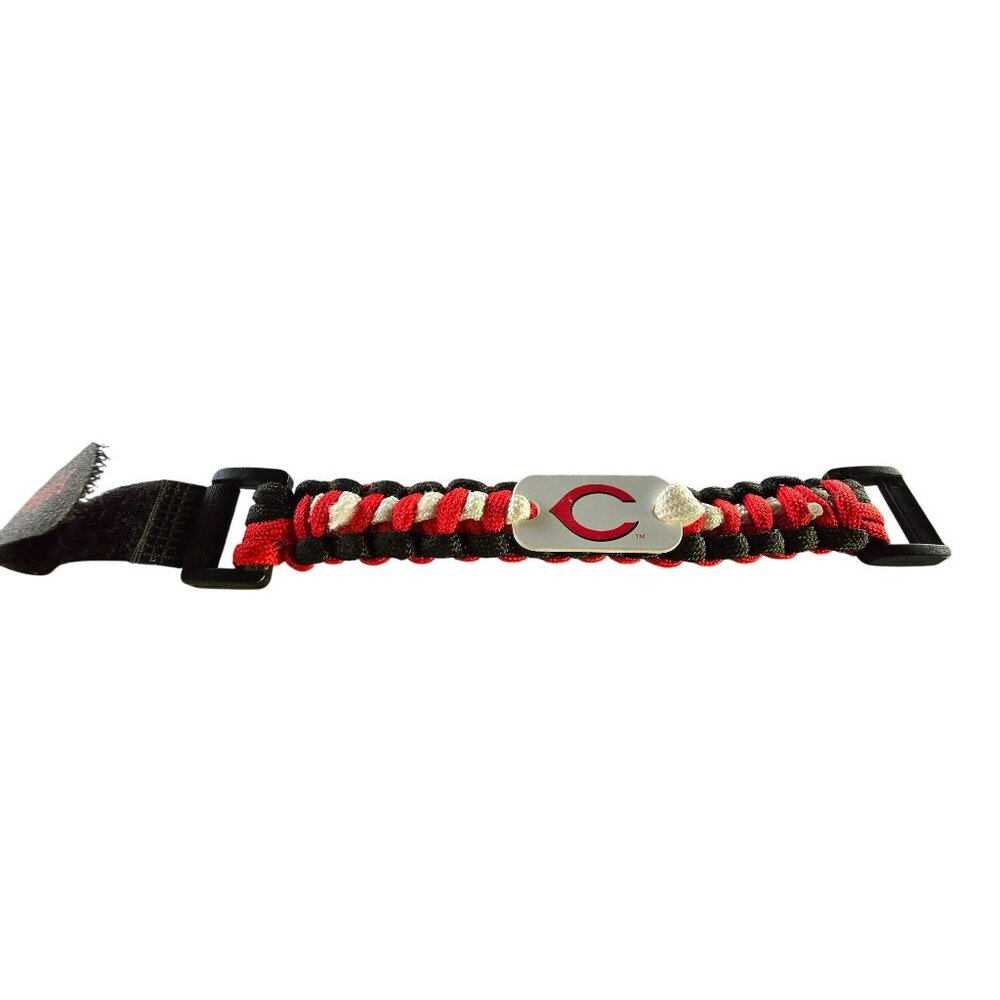 Cincinnati Reds Baseball Meijer Bracelet Braided Nylon 2.5" Dia